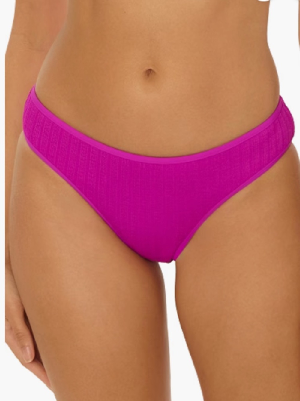 BECCA Women's Crinkle Crush Hipster Bikini Bottom, Cheeky Coverage Size M 12760